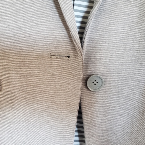 Light Grey Jersey Blazer - Picture 3 of 4